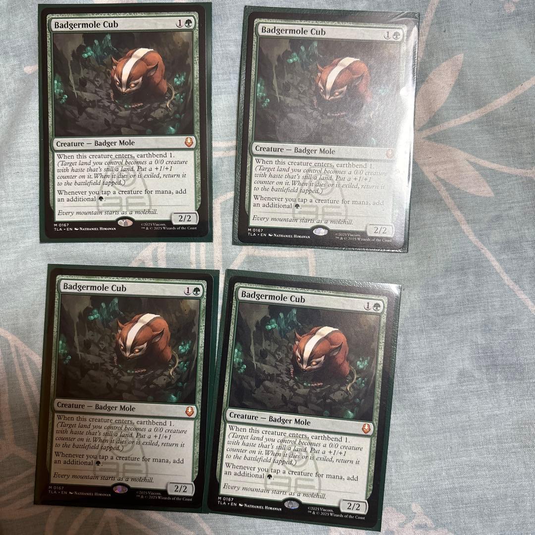 アナグマモグラの仔 英語 4枚セット アナグマモグラの仔⁄Badgermole