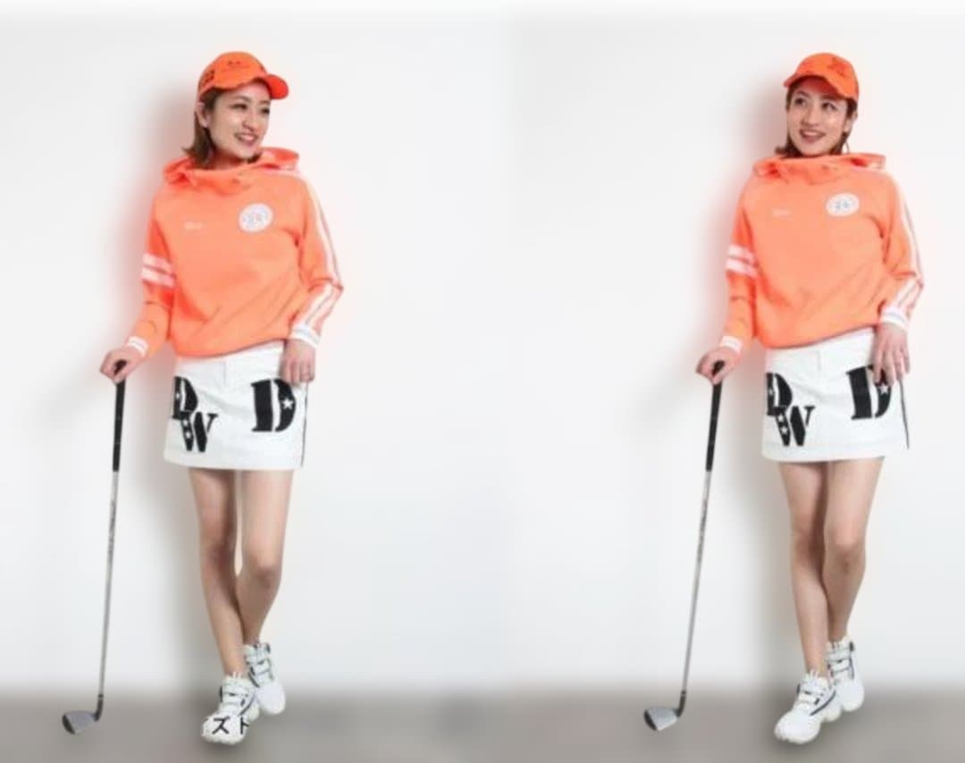 Dance With Dragon オレンジ スカート 4(LL)