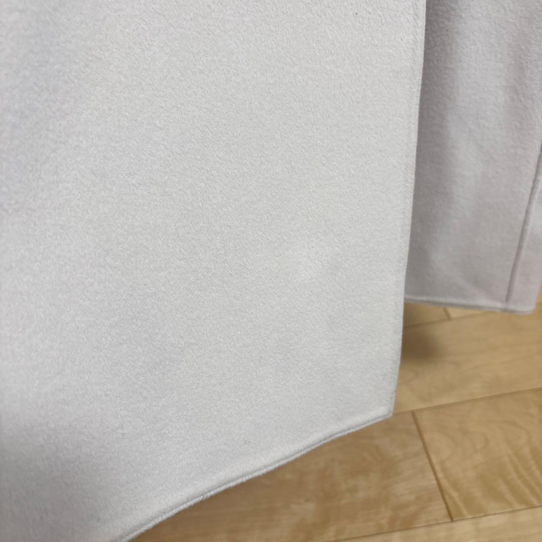 【美品】PLST ウールナイロンリバーコート アイボリー L