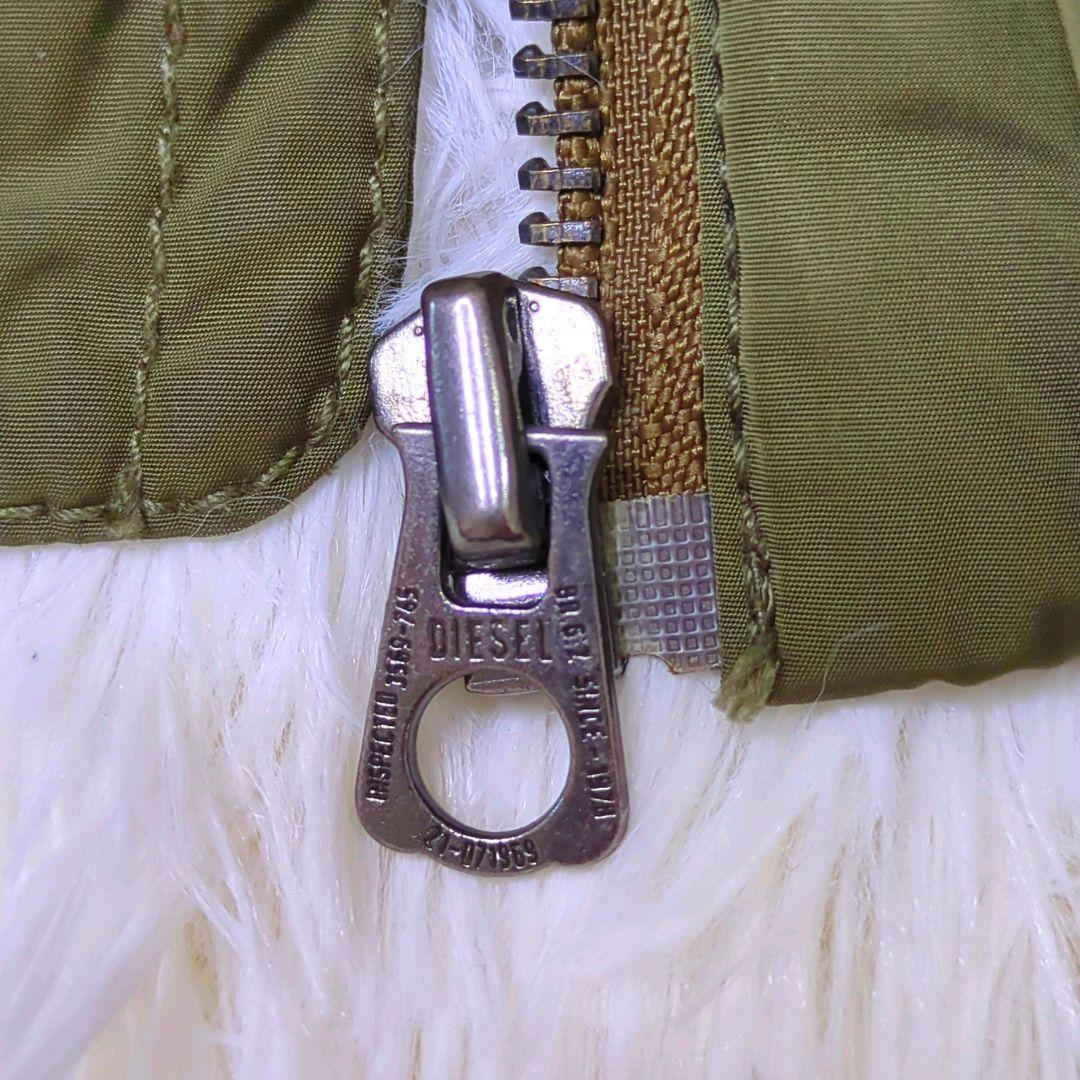 ディーゼル N−2B フライト archive オリーブ ファー Y2K XS