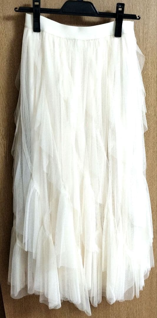 【新品未使用】COCO DEAL チュールエスカルゴフリルフレアスカート