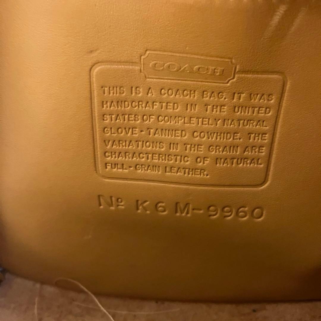 オールドコーチ✨希少カラー グラブタンレザー 本革 チャーム付 ミニリュック