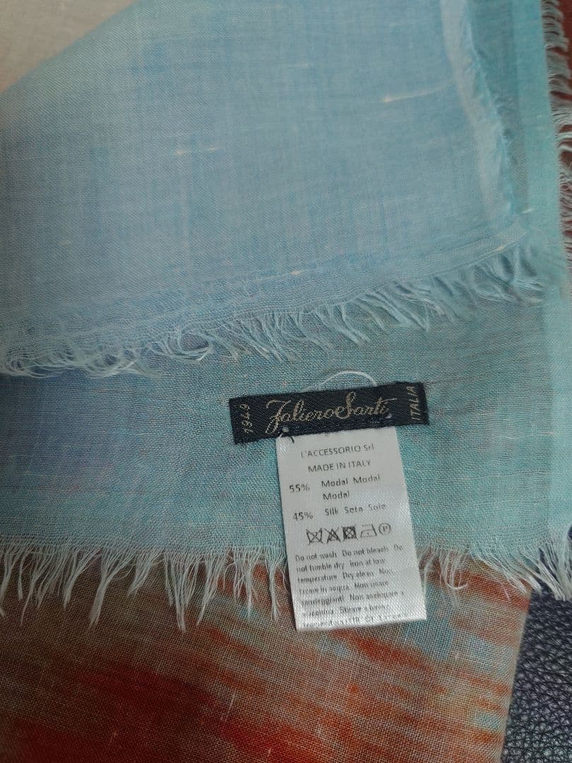 ファリエロ サルティ　Faliero Sarti　ストール　海と生命と愛