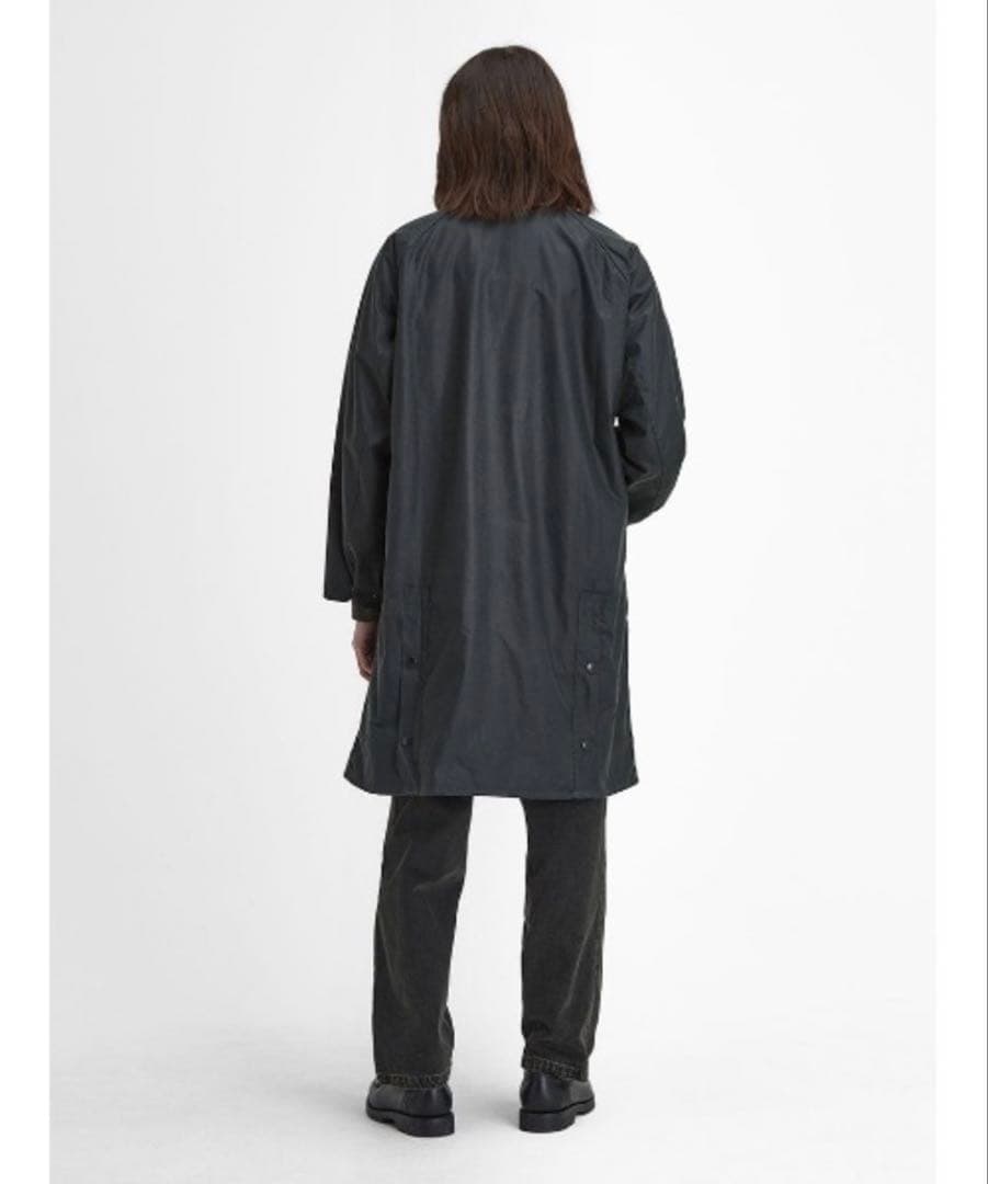 【美品】Barbour EXMOORワックス コットン ミドルレングス コート