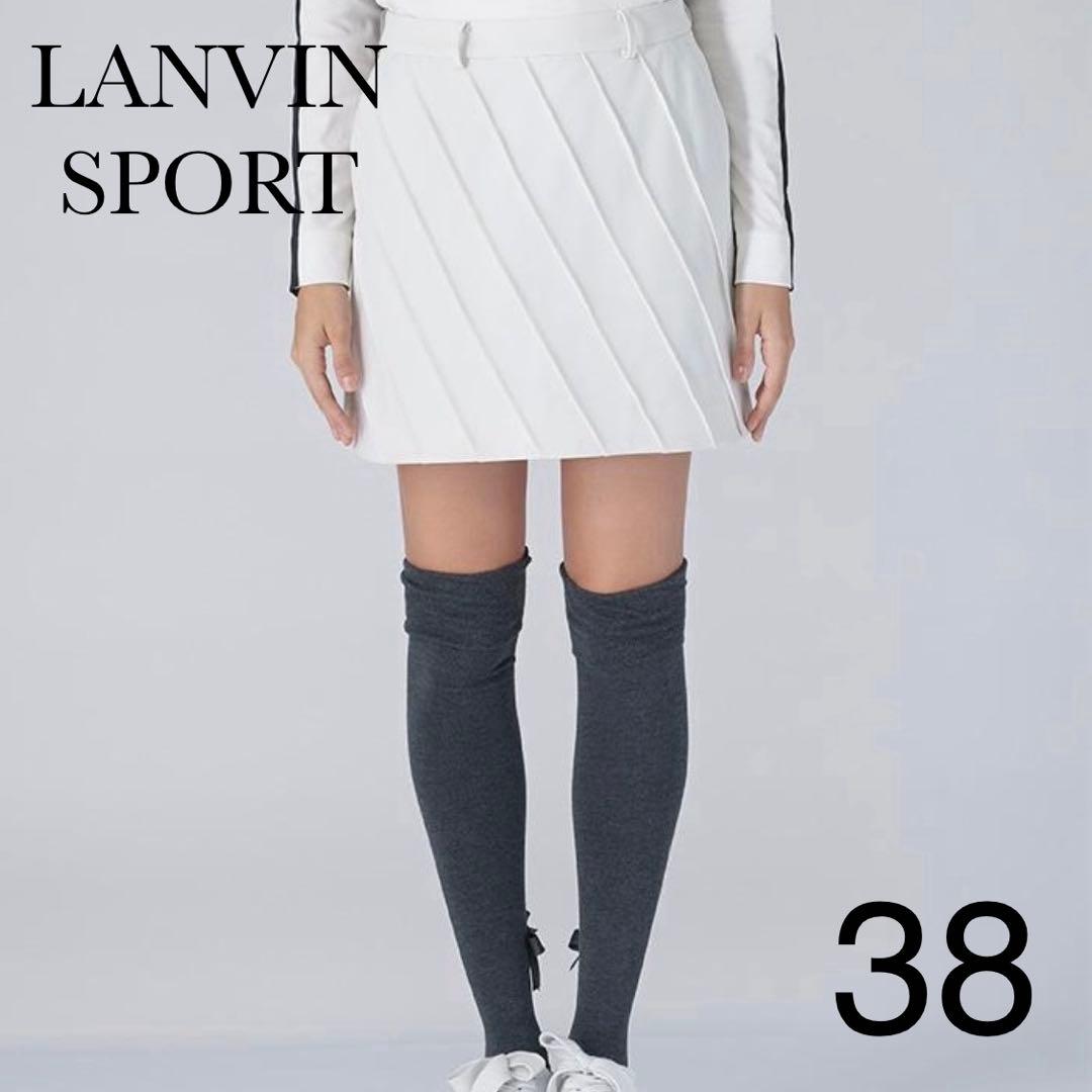 タグ付未使用 LANVIN SPORT 蓄熱保温 スカート 38 LANVIN SPORT ランバン スポール 蓄熱 ストレッチスカート ライン