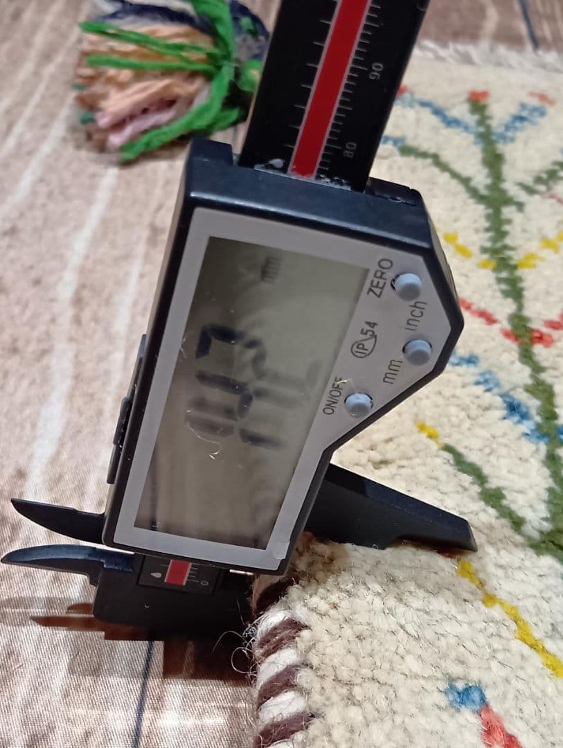 ペルシャ絨毯　ギャッベ　座布団　手織り　イラン(113)