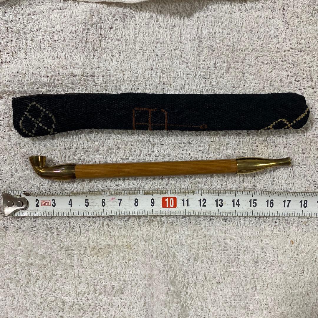 C-11 煙管 金 煙草道具 古道具 アンティーク 雑貨 美術品 工芸品