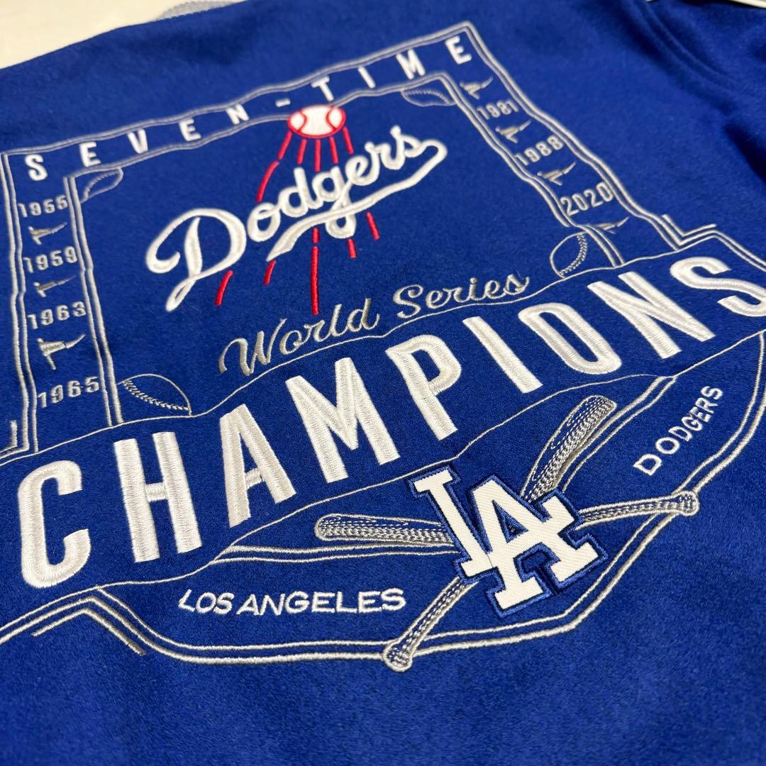 ドジャース スタジャン ジェフハミルトン JH リバーシブル 刺繍 MLB LA