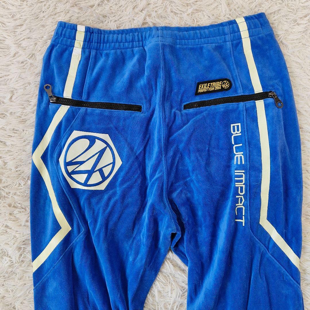 24KARATS ジャージセットアップ　ベロア　ドローコード　ツアー限定　青　L