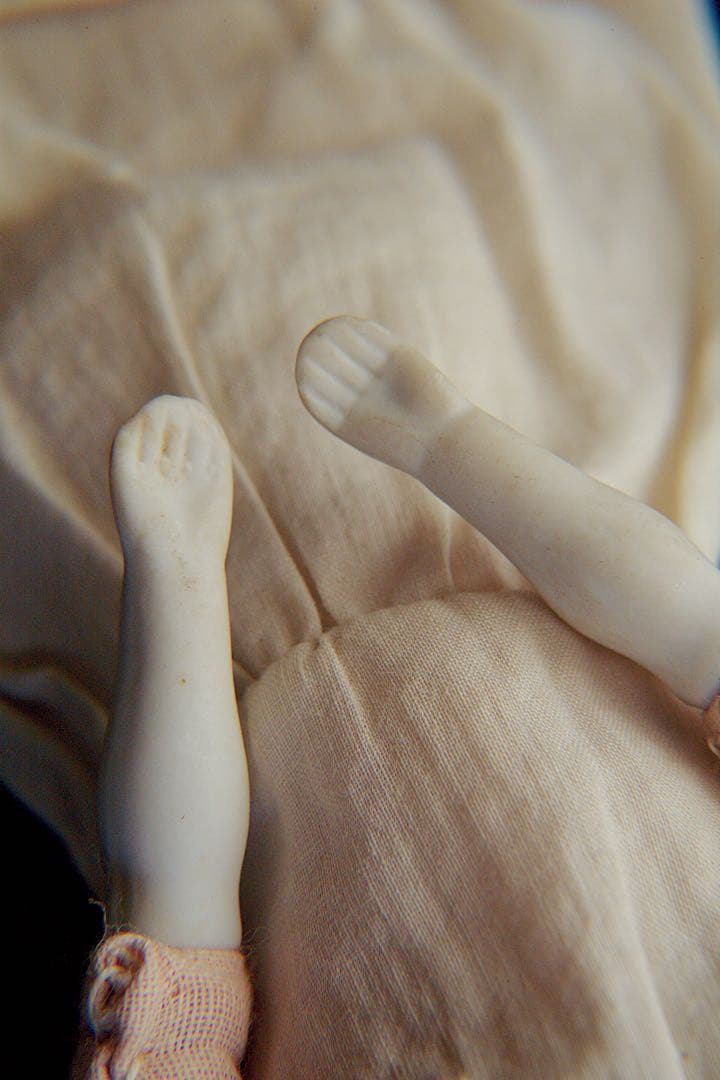 n*o様 アンティーク チャイナヘッドドール ドイツ 　ビスクドール