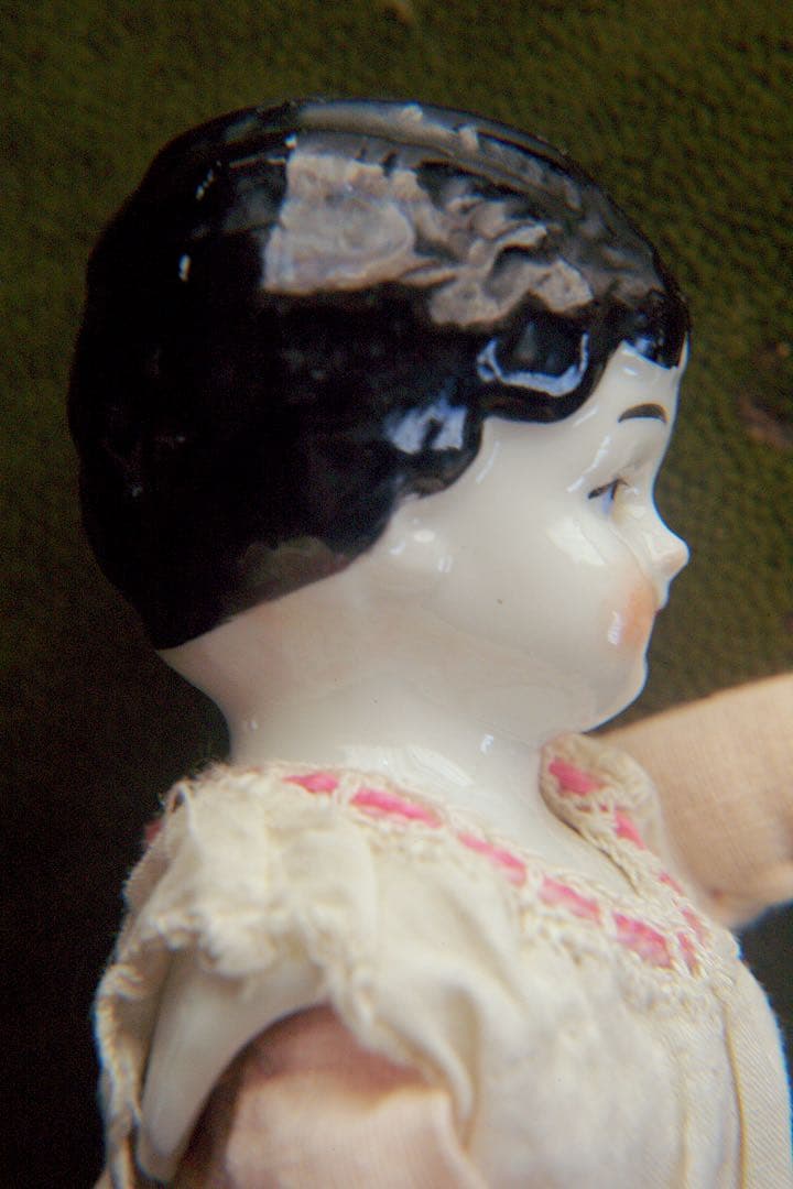 n*o様 アンティーク チャイナヘッドドール ドイツ 　ビスクドール