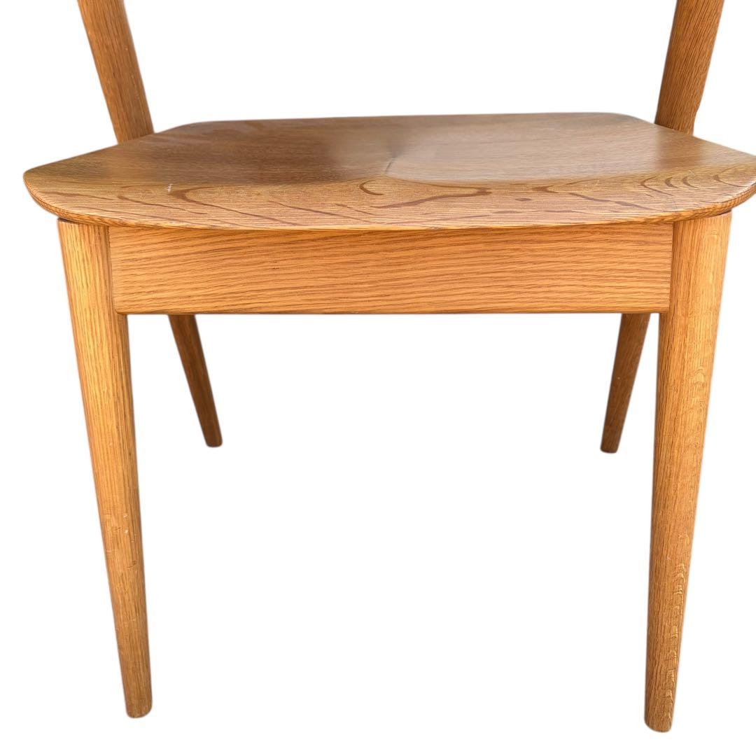 【美品】飛騨産業　SEOTO セミアームチェア（板座）KD201AN 2脚セット