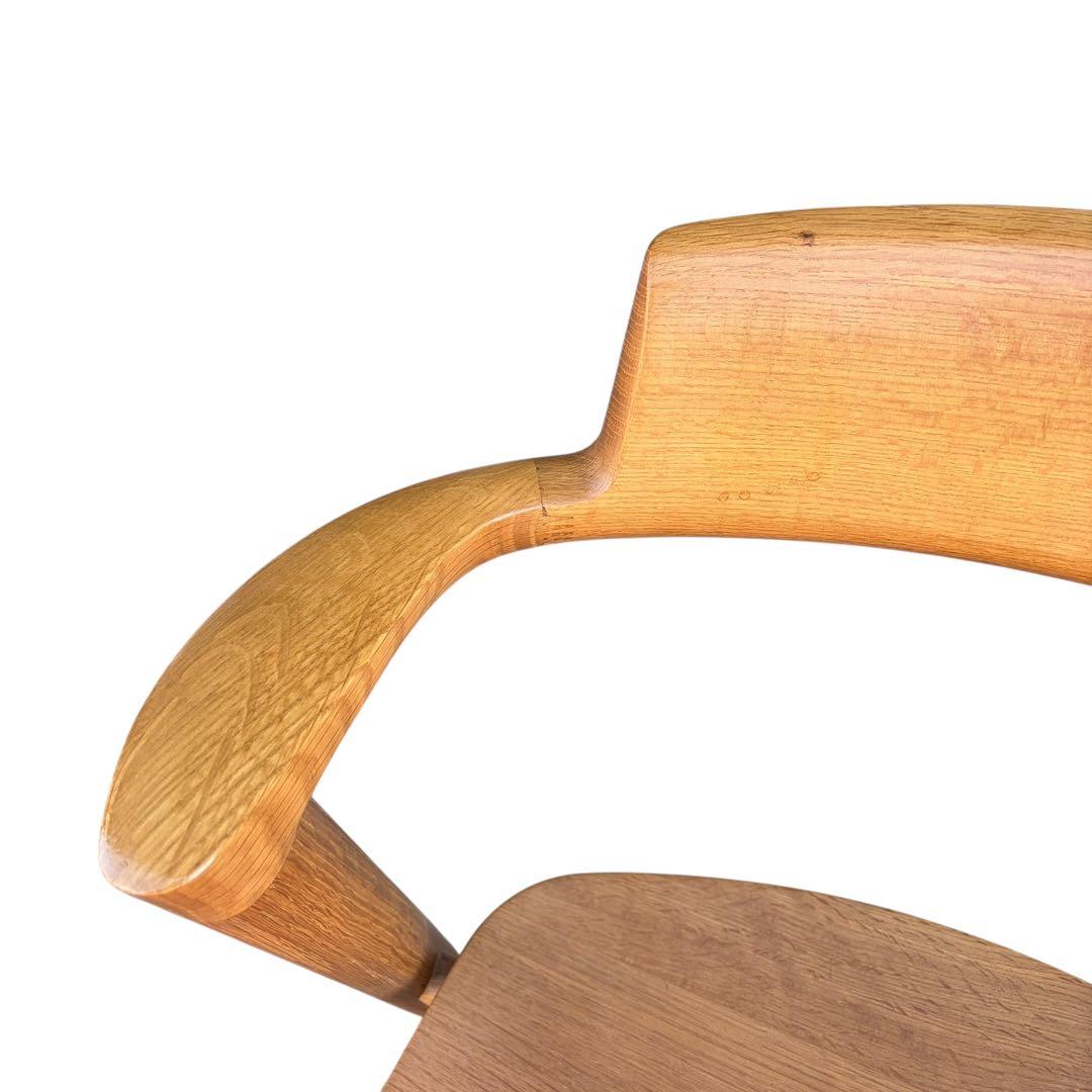 【美品】飛騨産業　SEOTO セミアームチェア（板座）KD201AN 2脚セット