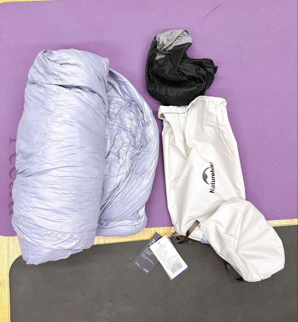 Naturehike 寝袋 【足伸ばし可能・完全展開可能】-7.9~4.7℃