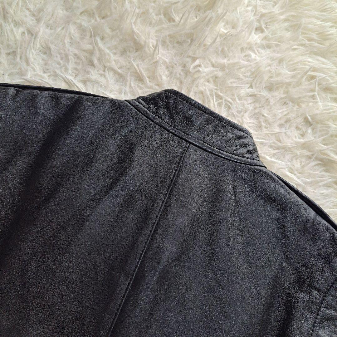 【極美品】【Theory】現行タグ　ラムレザーシングルライダースレザージャケット