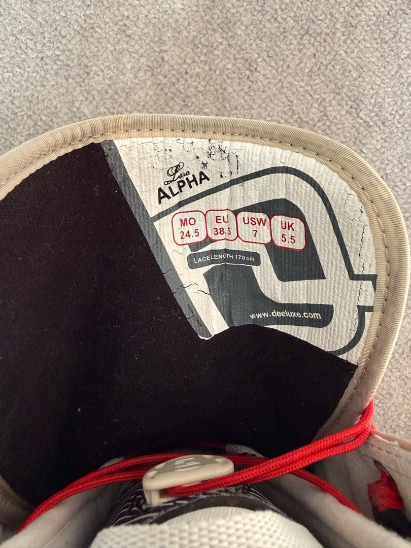 DEELUXE 女性用スノーボードブーツ 24.5cm ホワイト