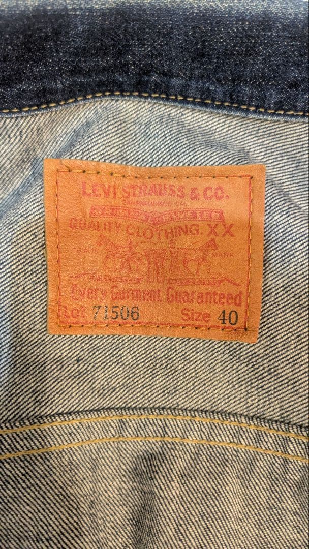 Levi's 71506-XX 1st 復刻 1995年製 日本製　40