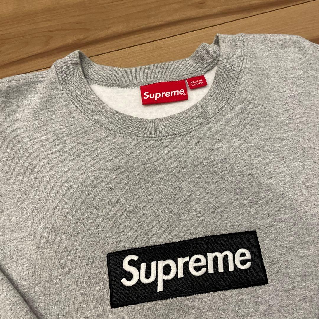 Supreme BOX LOGO グレー　L