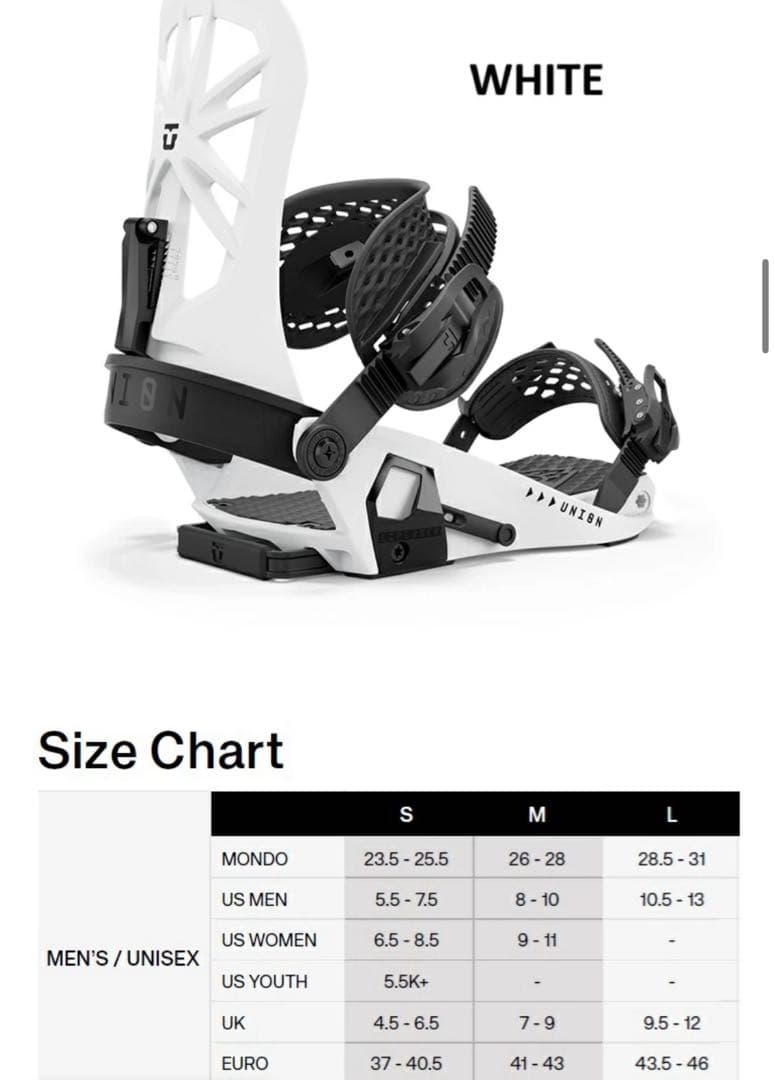 UNION EXPLORER ホワイト M バインディング　ビンディング