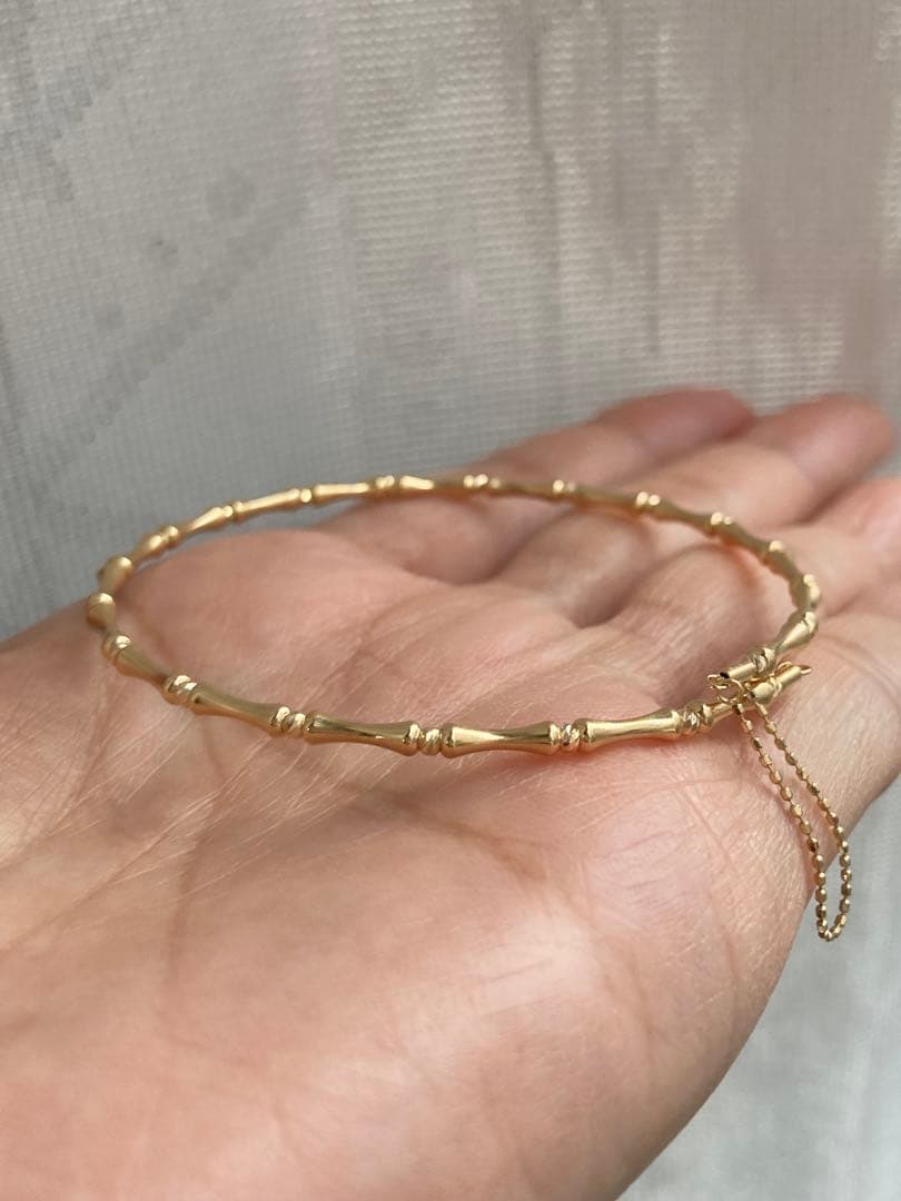 k18 バンブー　バングル　ブレスレット　新品