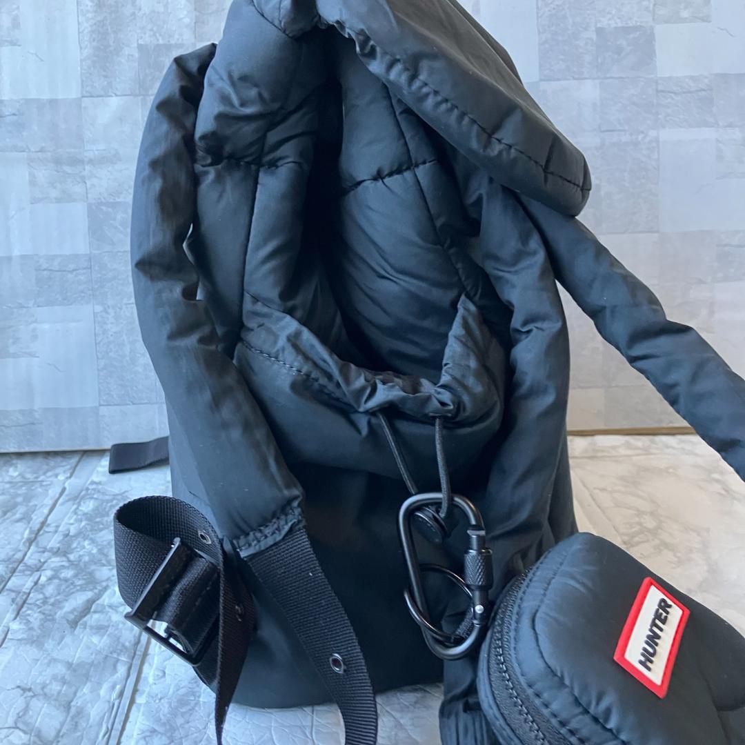 美品◎ハンター オガワナツミ パファー リュック ミニ ハート ポーチ付き