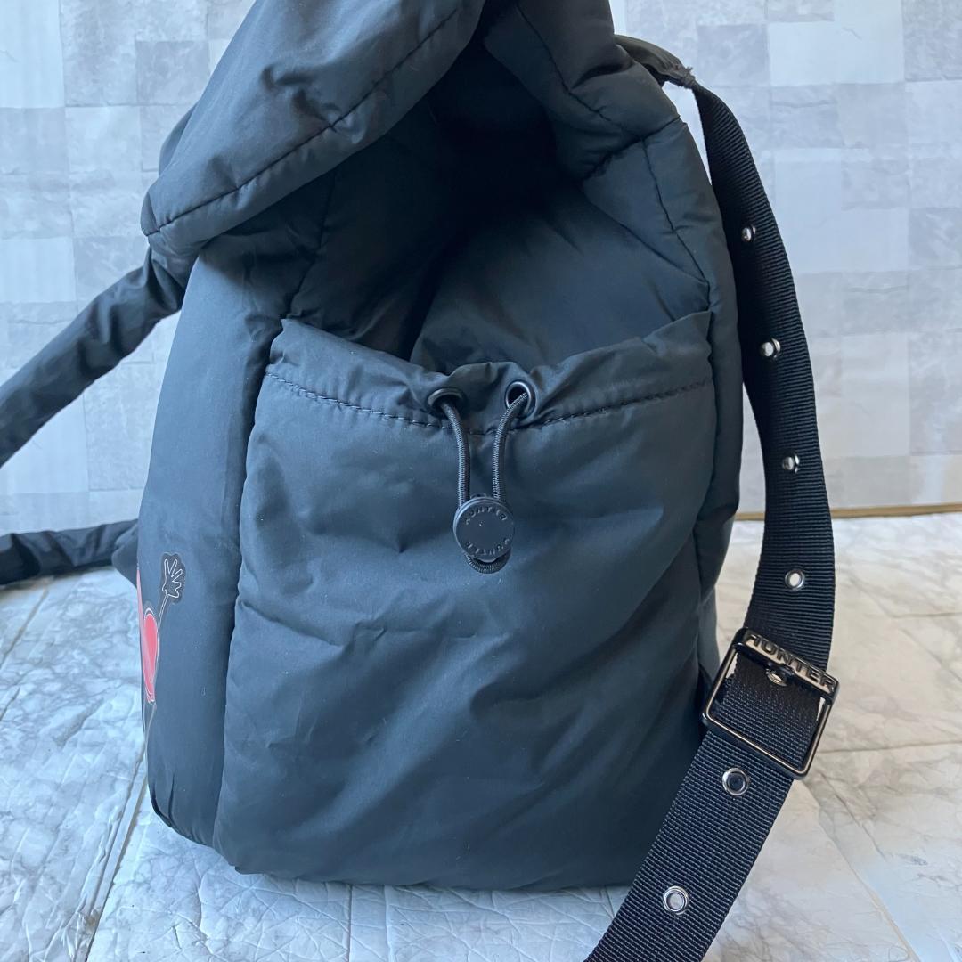 美品◎ハンター オガワナツミ パファー リュック ミニ ハート ポーチ付き