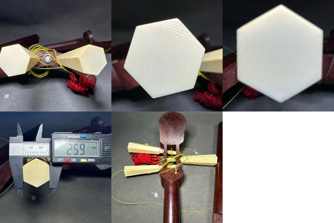 津軽三味線　太棹　紅木紫檀製　天然素材 　弦楽器　民謡 伝統楽器