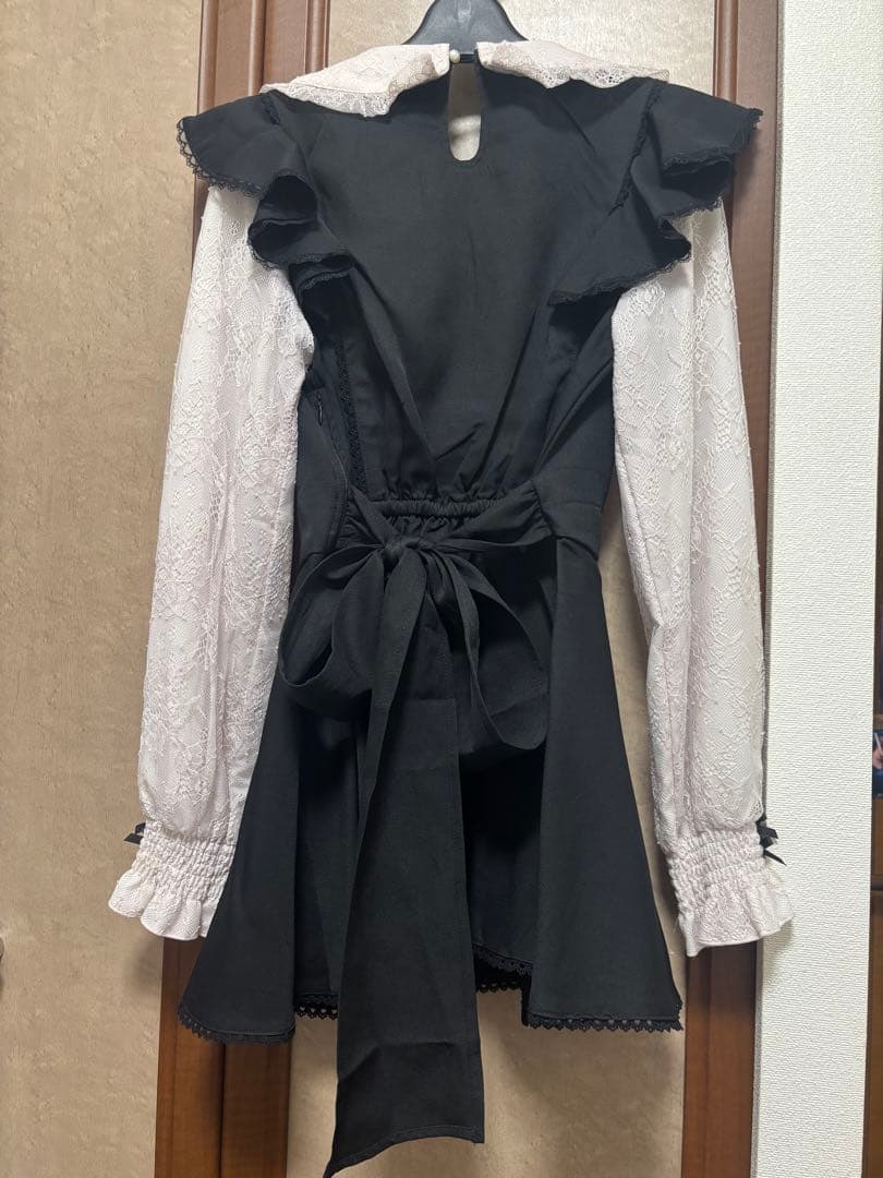 LIZLISA セットアップ リズリサ フリルスピンドルセットアップ 黒