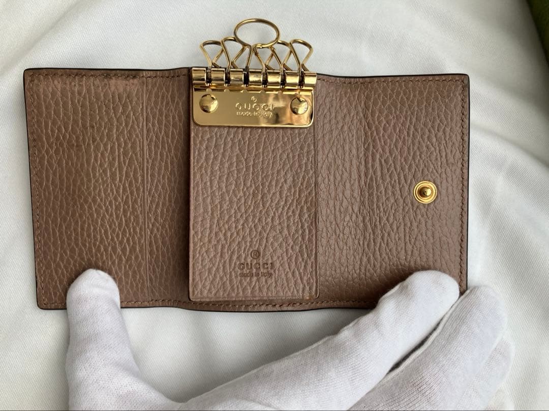 ✨匿名発送✨GUCCI グッチ ピンク/ベージュキーケース