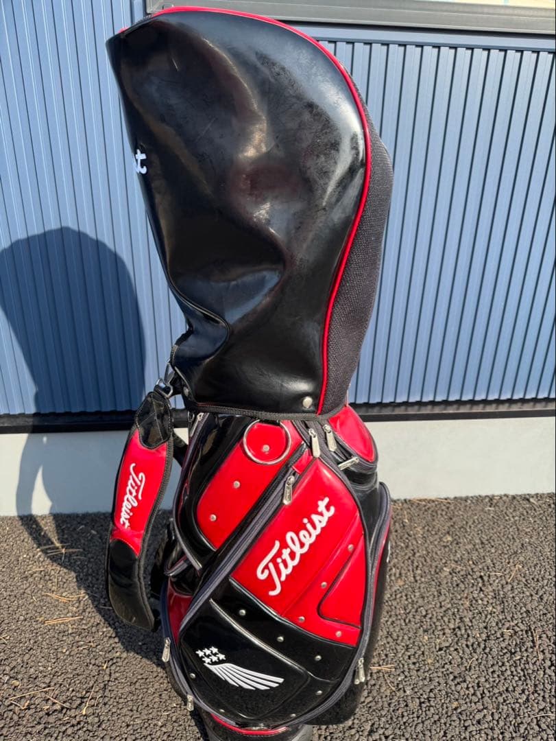 Titleist キャディバッグ 黒/赤