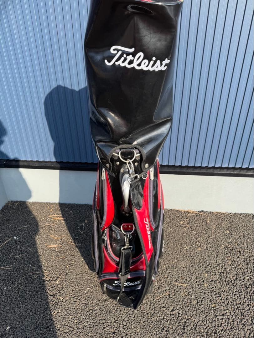 Titleist キャディバッグ 黒/赤