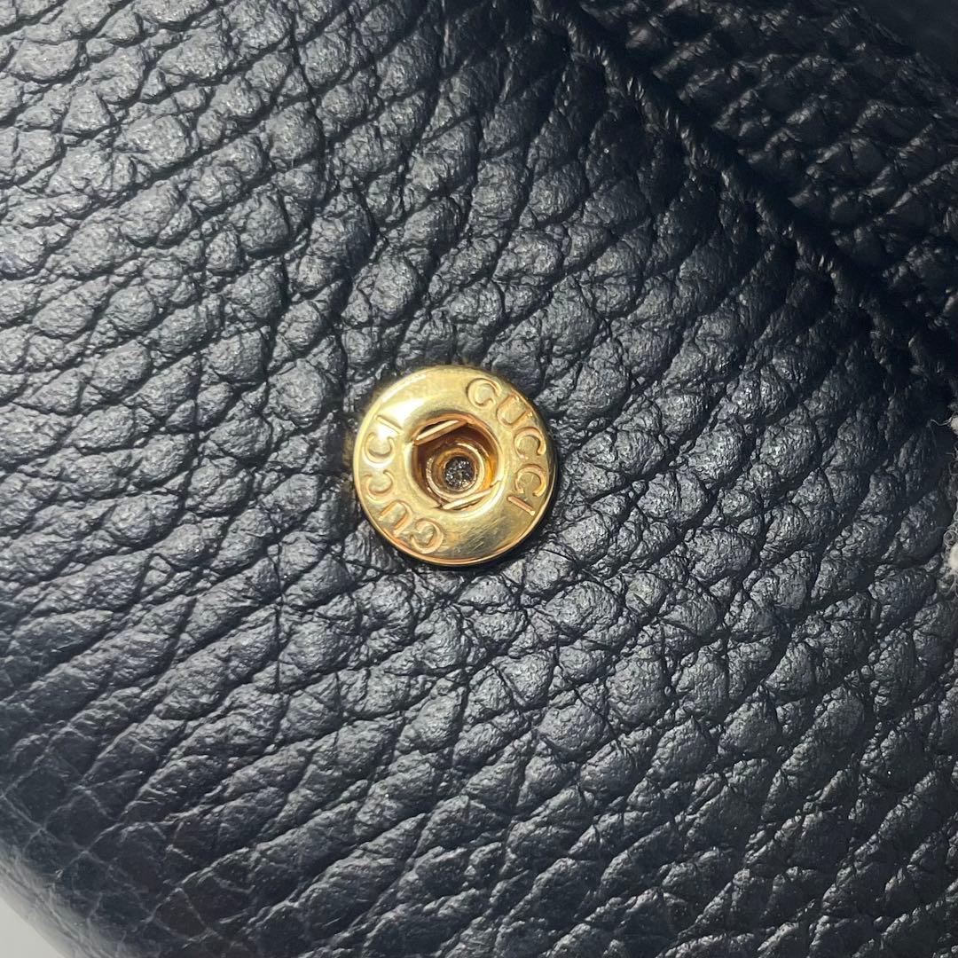 極美品✨GUCCI 箱付き キーケース 6連 マーモント レザー ブラック