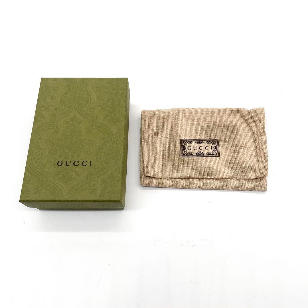 極美品✨GUCCI 箱付き キーケース 6連 マーモント レザー ブラック