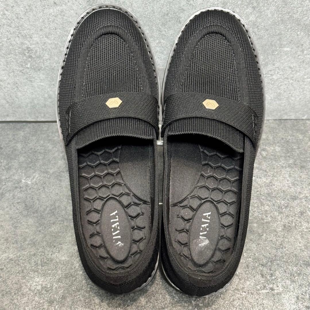 極美品✨VIVAIA アーモンドトゥ ペニー ブラック ローファー 24.5cm