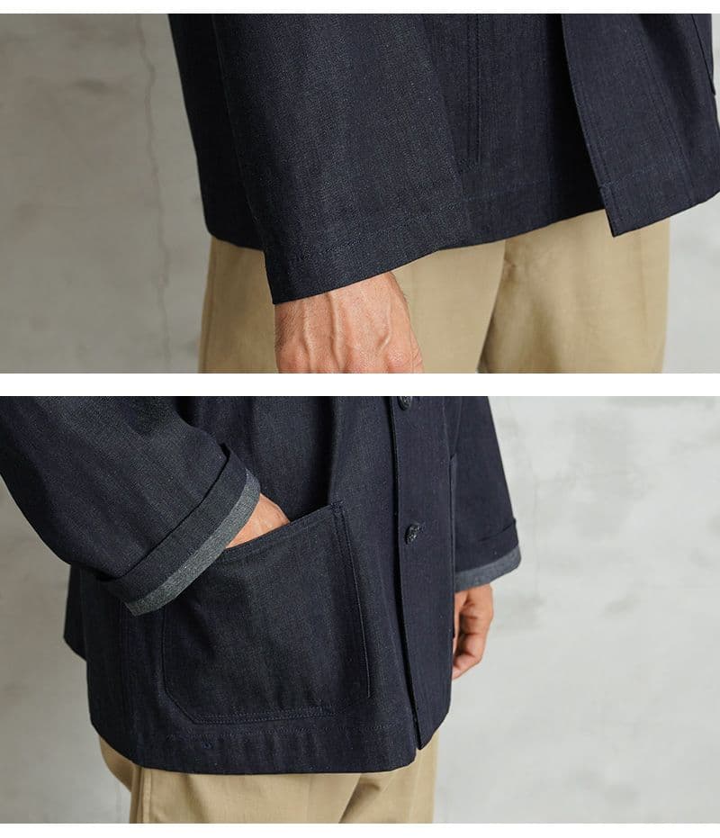WAIPER U.S.NAVY M43 デニム ショールカラー ジャケット