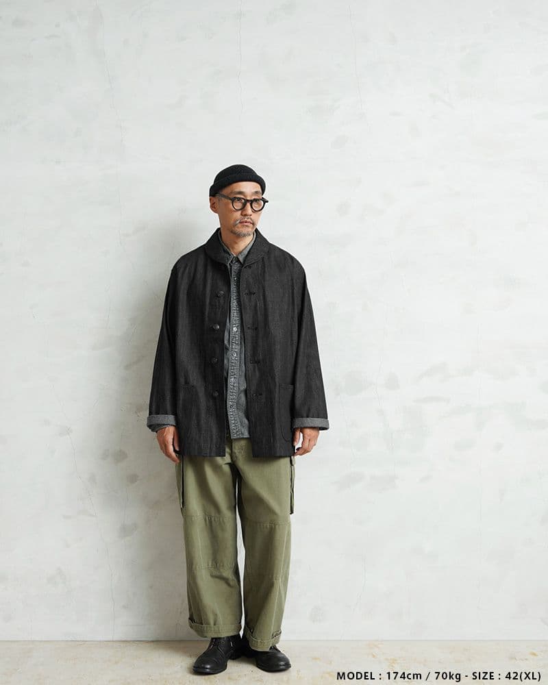 WAIPER U.S.NAVY M43 デニム ショールカラー ジャケット