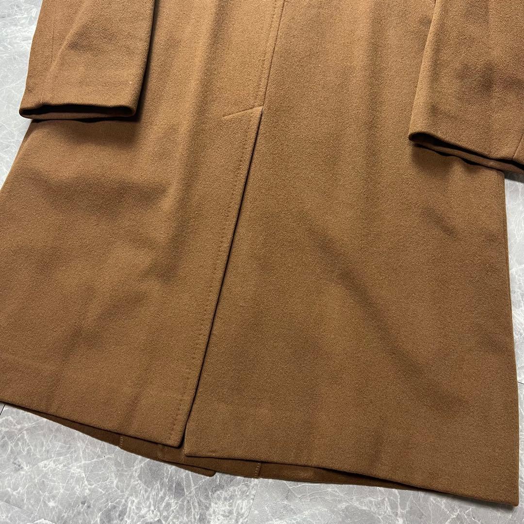 美品　カシミヤ　バーバリー　ステンカラーコート　キャメル　M相当