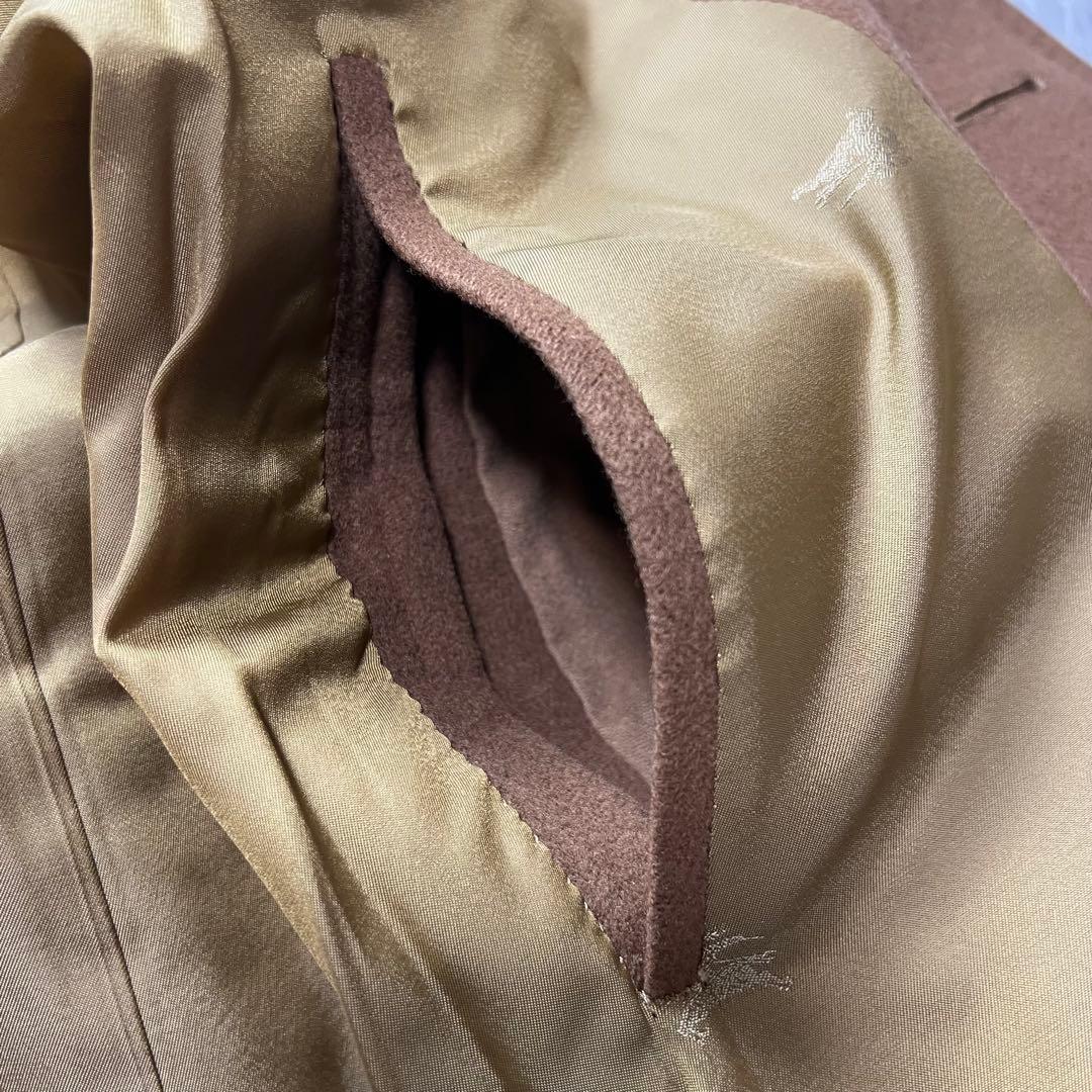 美品　カシミヤ　バーバリー　ステンカラーコート　キャメル　M相当