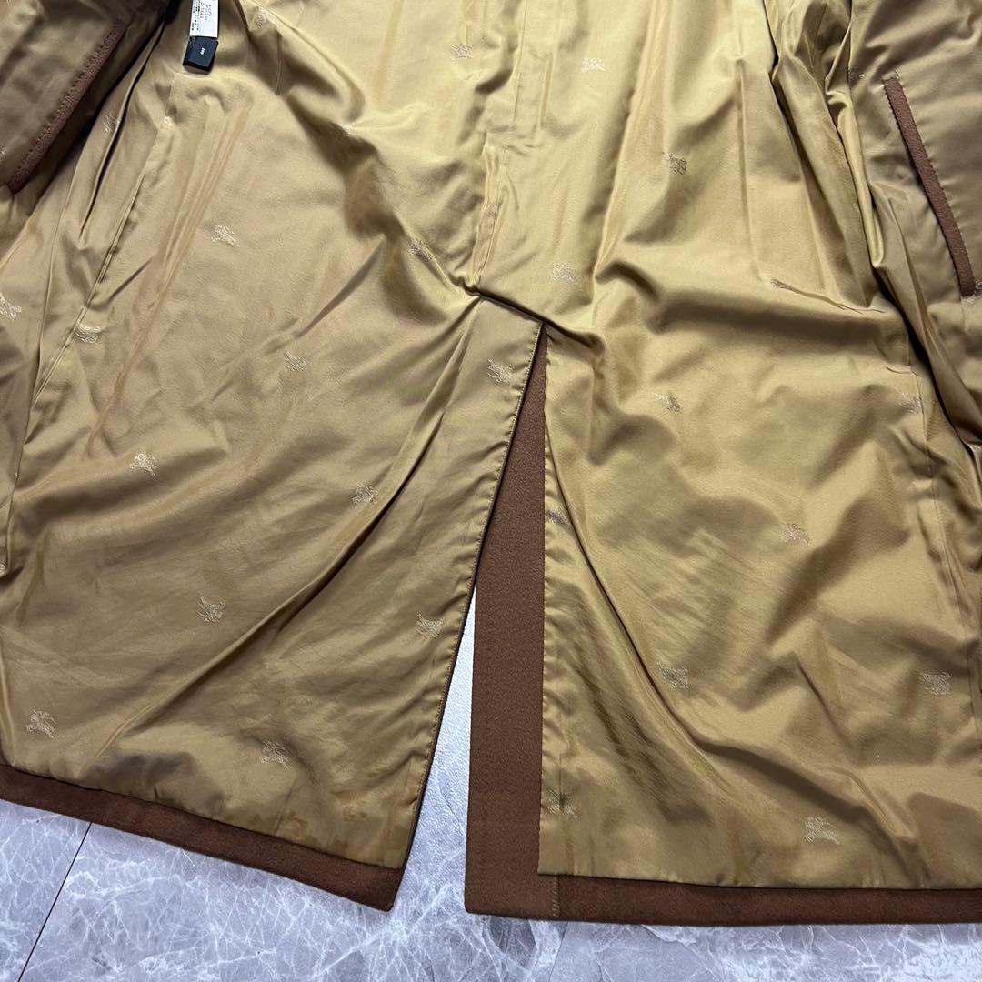 美品　カシミヤ　バーバリー　ステンカラーコート　キャメル　M相当