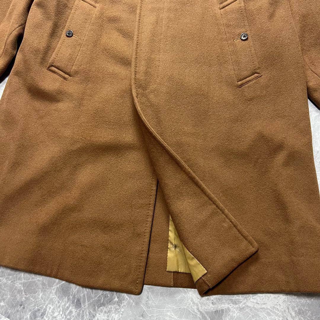 美品　カシミヤ　バーバリー　ステンカラーコート　キャメル　M相当