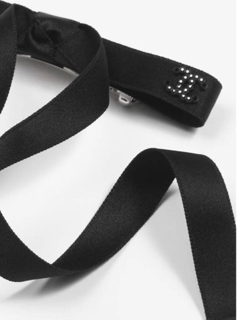 シャネル　2024/25年秋冬 プレコレクション ボウ バレッタ　リボン　未使用