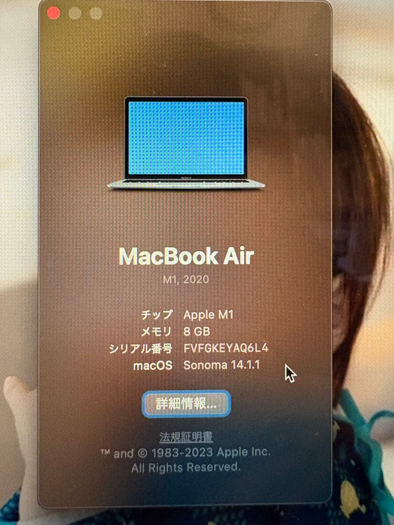 MacBook Air M1 スペースグレイ 8GB/256GB純正充電器付