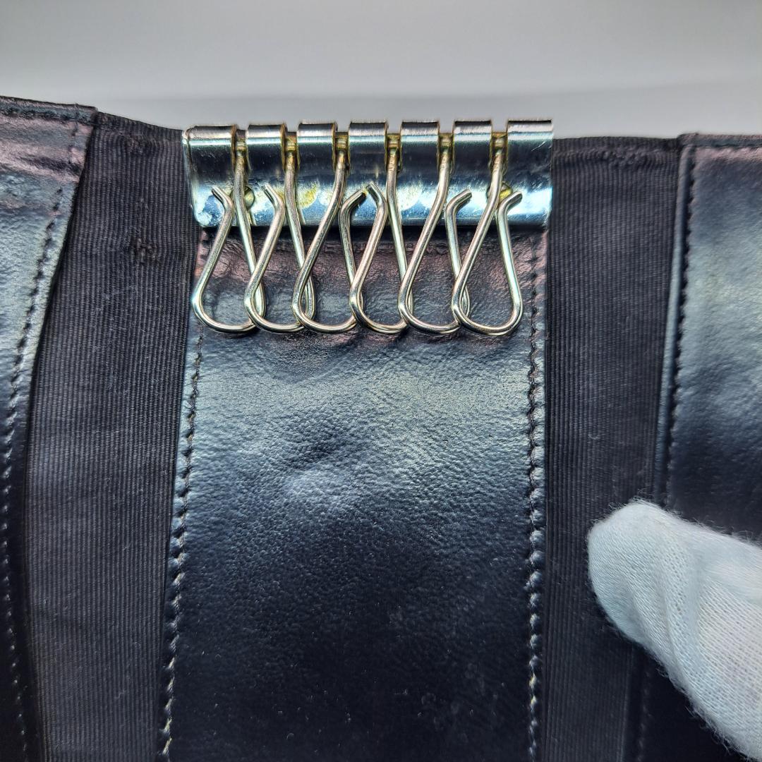 CHANEL　マトラッセ　キーケース　ブラック