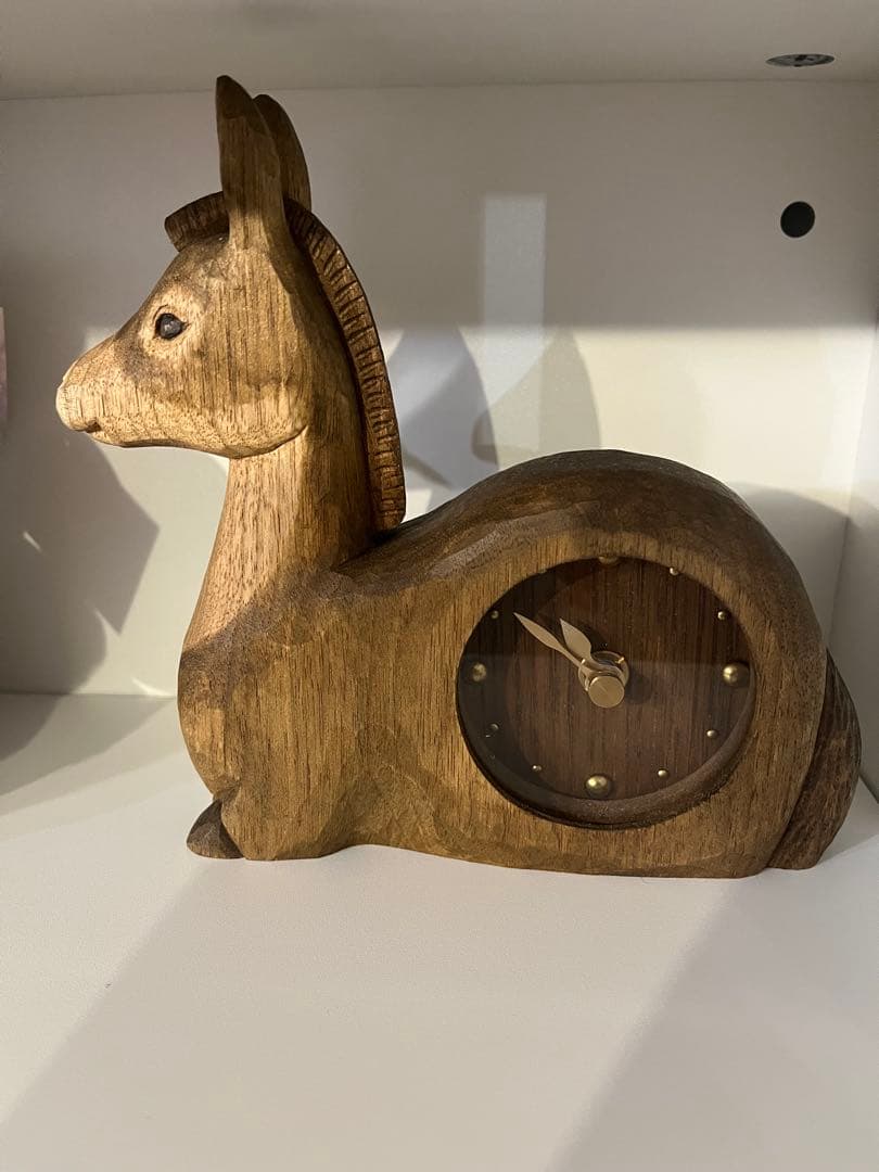 kiyata キヤタ　ロバ　置き時計　馬　干支