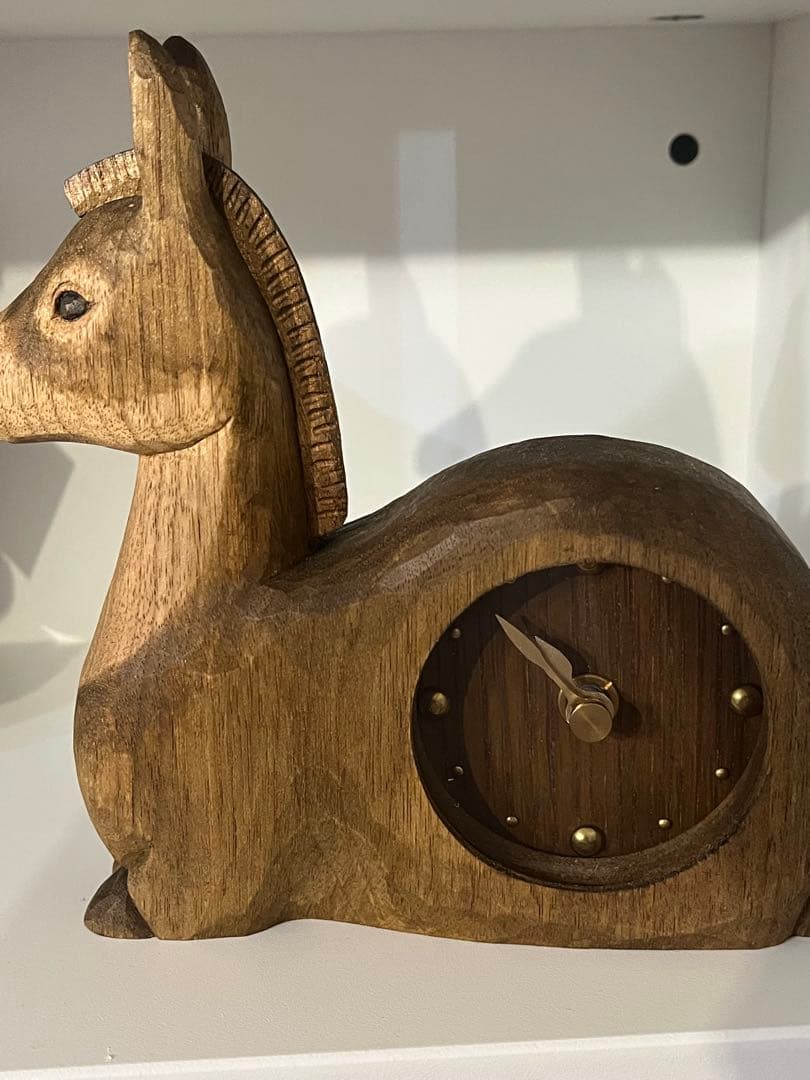 kiyata キヤタ　ロバ　置き時計　馬　干支