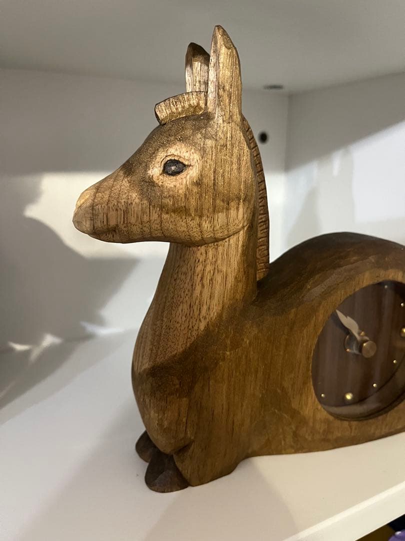 kiyata キヤタ　ロバ　置き時計　馬　干支