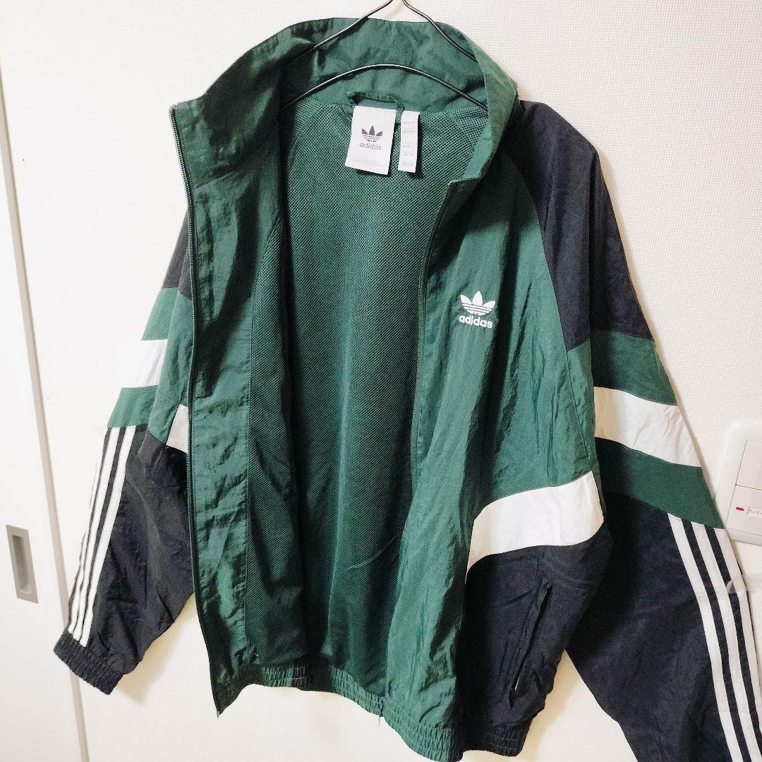 アディダス Rekive 緑 トラック ナイロンジャケット 遠藤さくら 男性S
