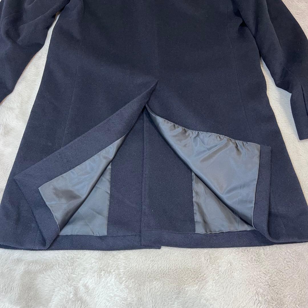 極美品 ユナイテッドアローズ 最高級カシミヤ混 3B ロングチェスターコート L