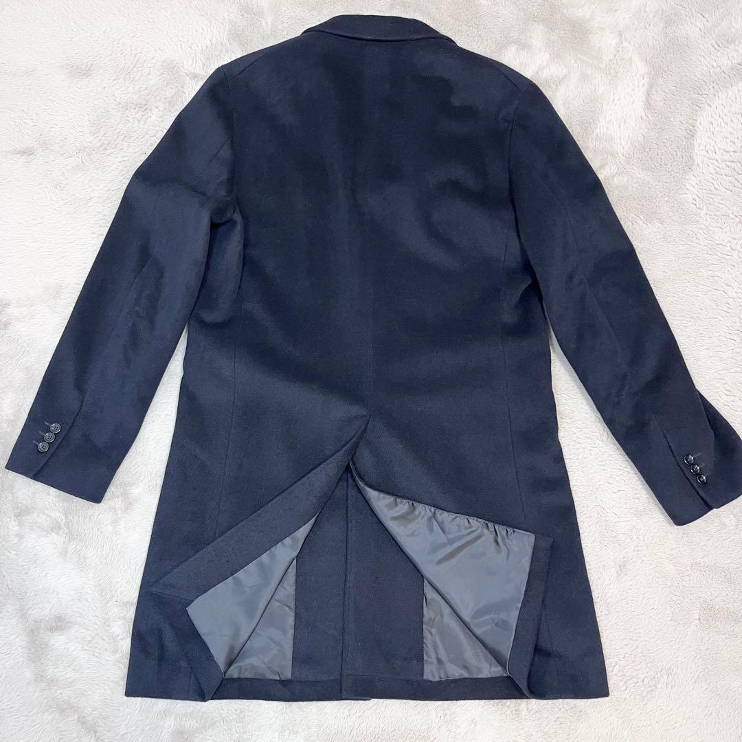 極美品 ユナイテッドアローズ 最高級カシミヤ混 3B ロングチェスターコート L