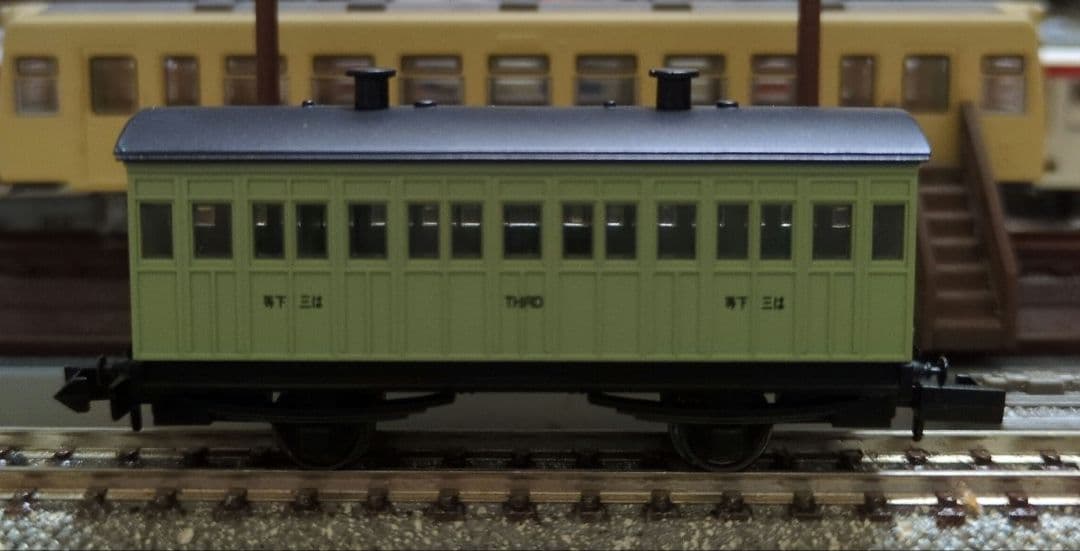 鉄道模型 1号機関車 保存車＋客車4両 木箱セット